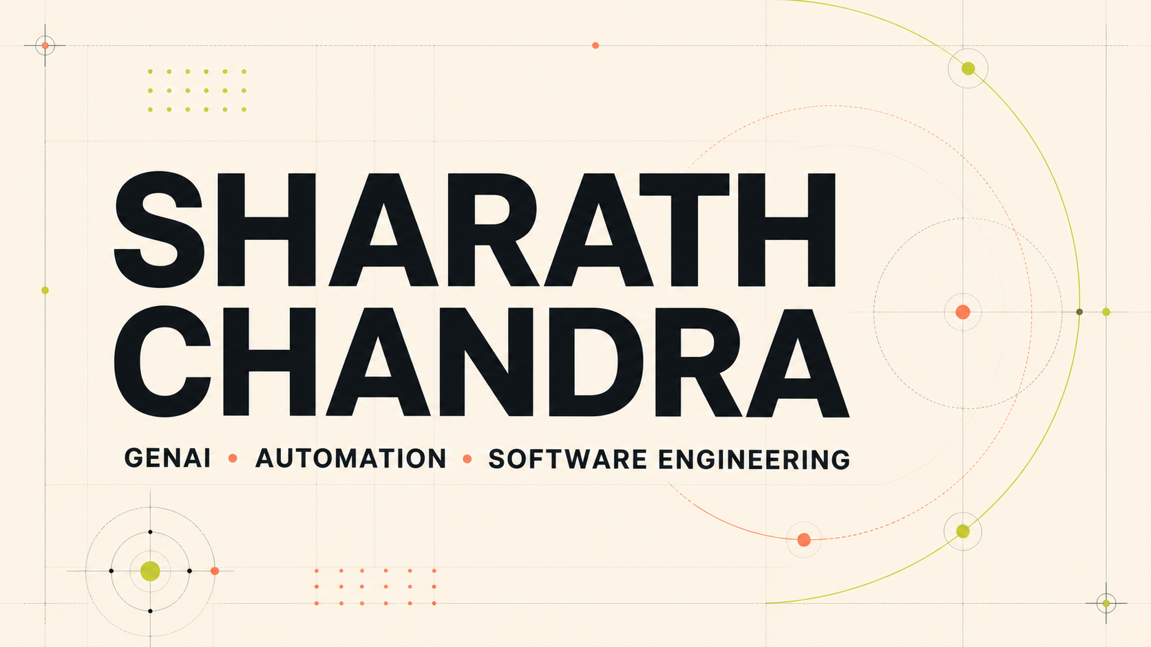 Sharath Chandra Portfolio interface preview