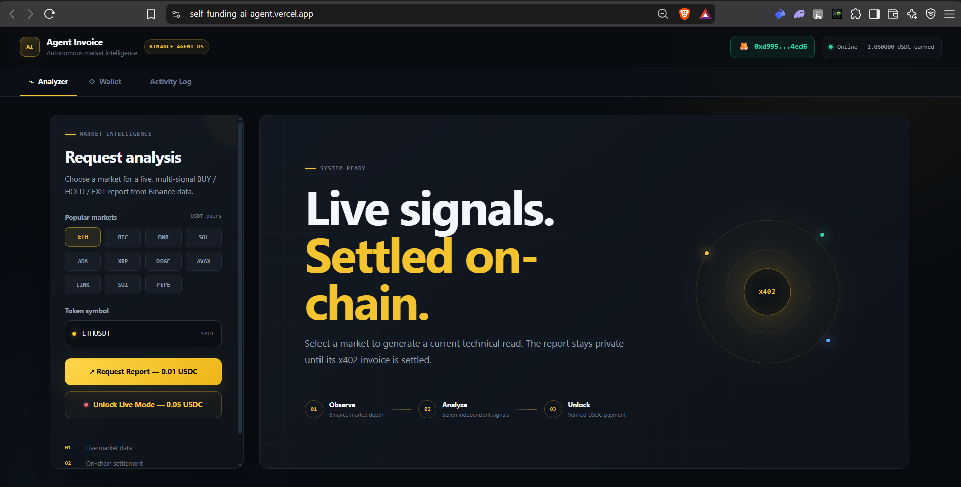 Agent Invoice interface preview